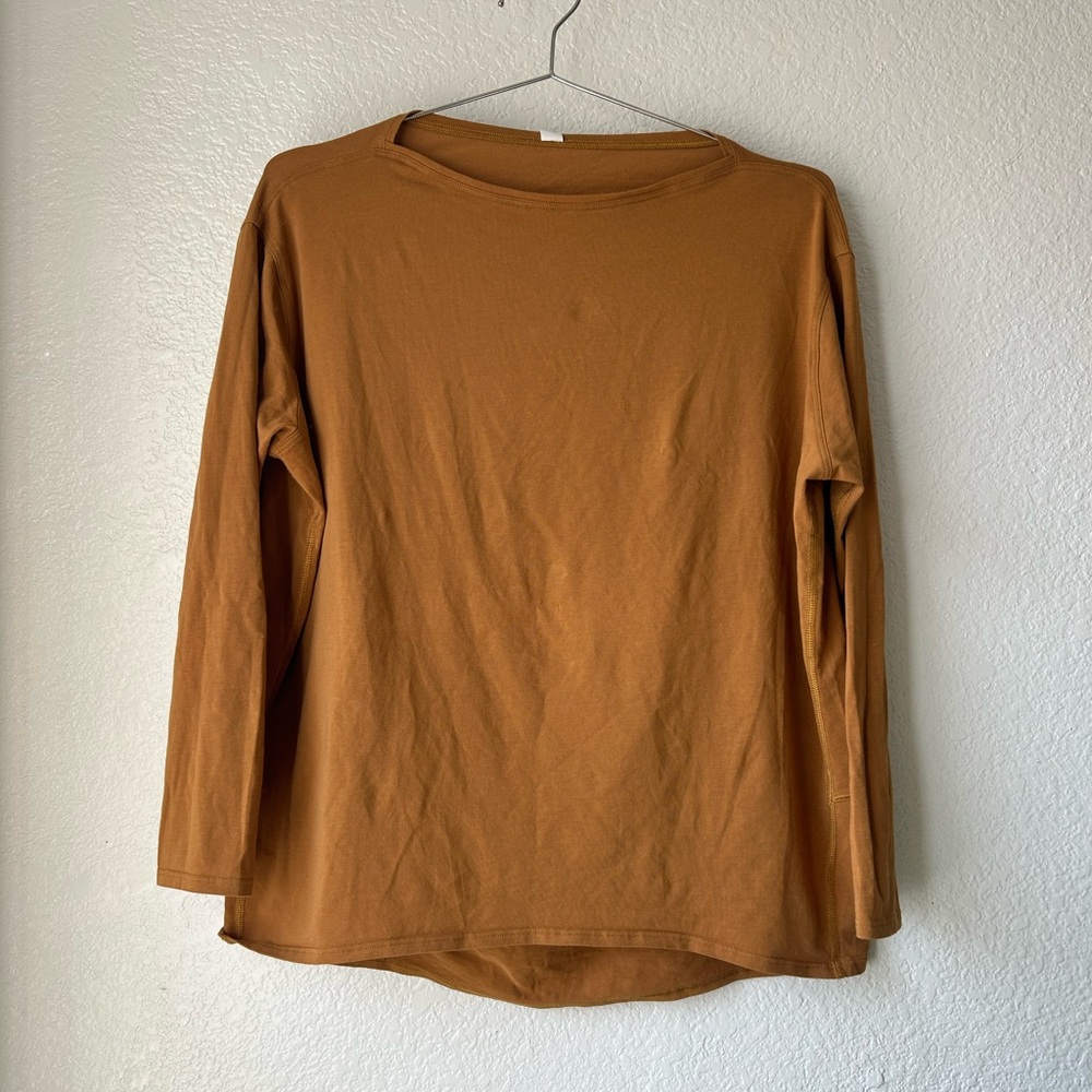 Lululemon Athletica Caramel Long Sleeve Top